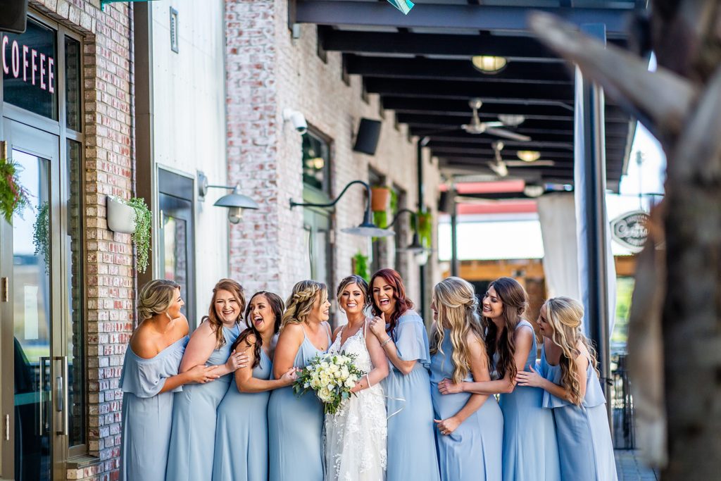 Bridesmaids laughing at The Gathering in Tallahassee