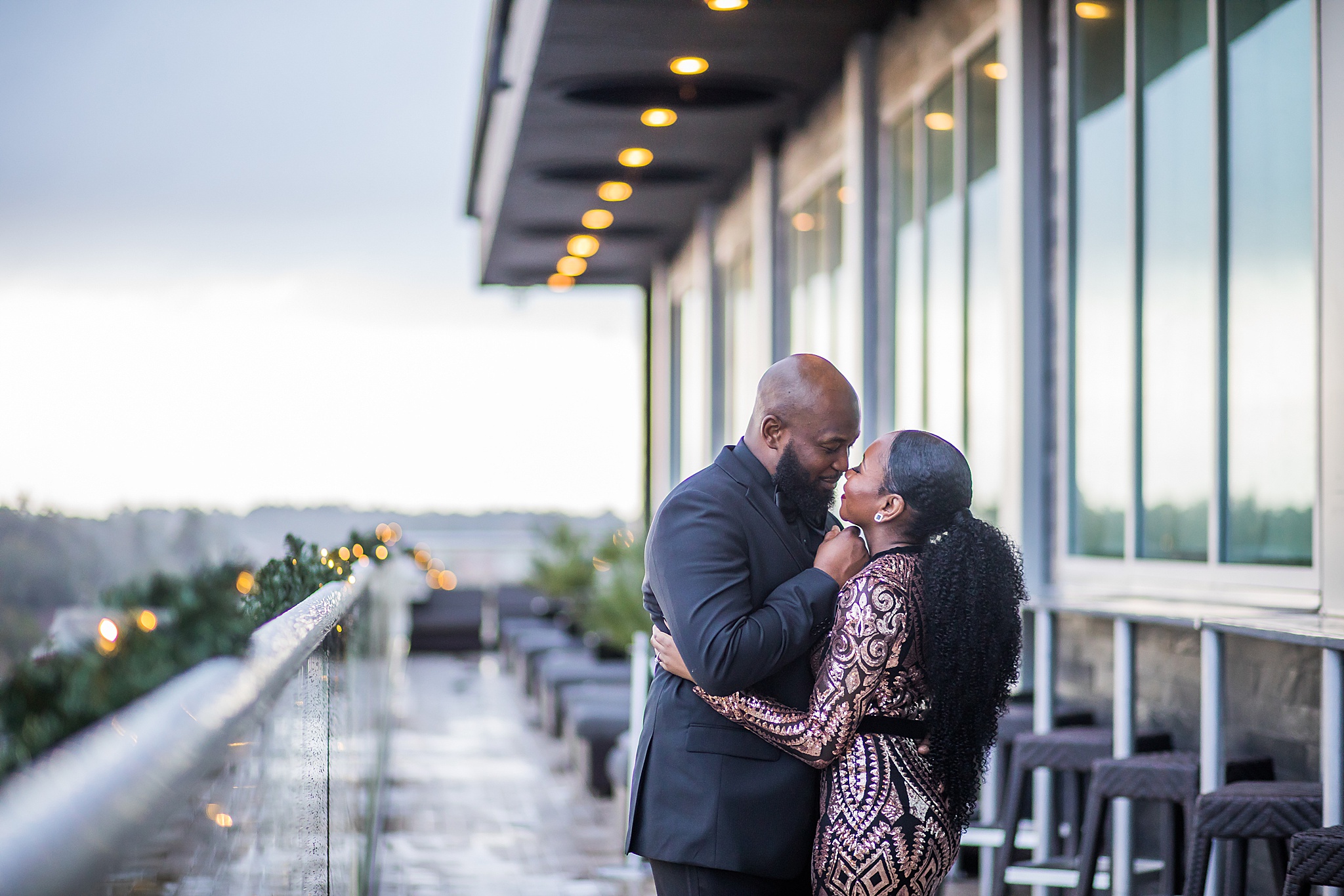 Hotel Duval and Level 8 Lounge Engagement Session Alex + Aukella